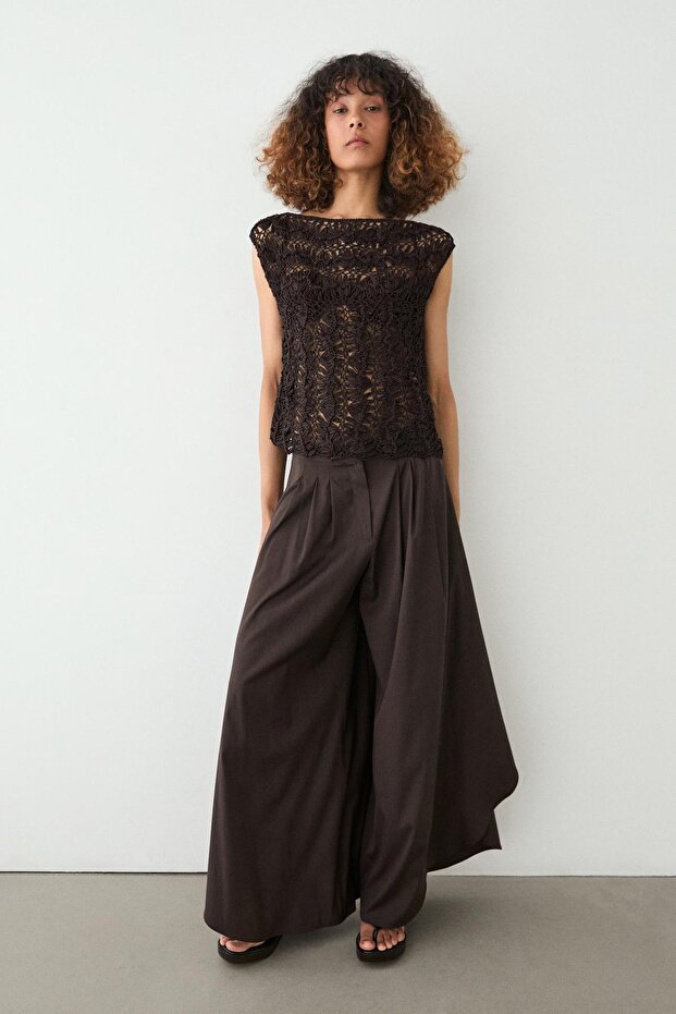 Kroşe örgü bluz - 4