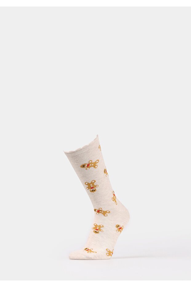 Beige Damensocken - 1