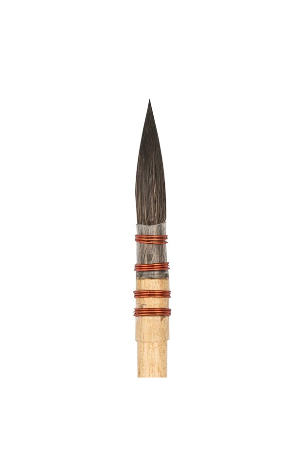 525 Series Squirrel Hair Round Brush No: 4 X 6 Pieces