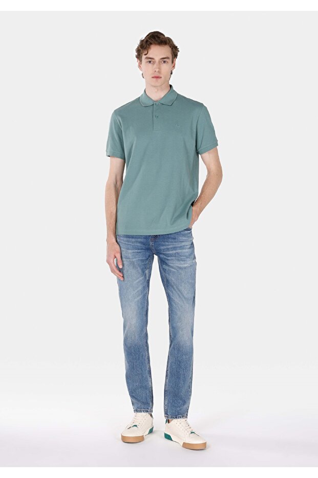 Straight Fit Men's Indigo Jean Trousers