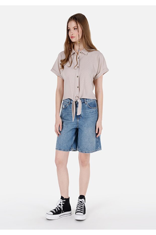 Denım Kadın Şort - 1