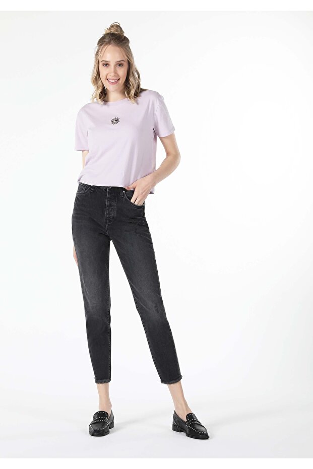 Slim Fit Mid Waist Slimming Leg Women's Denim Jean Pants
