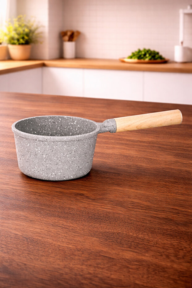 Neptune 14 cm Cast Iron Saucepan Milk Pan - Gray