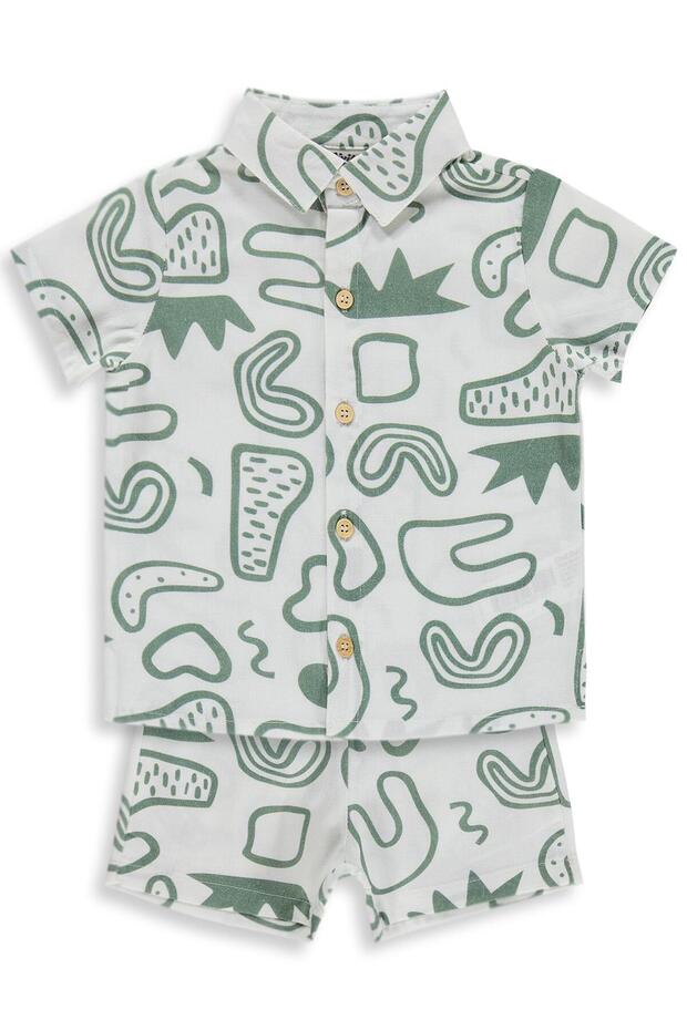 Desen Printed 6-18 Months Set - Ecru 18-24 Months
