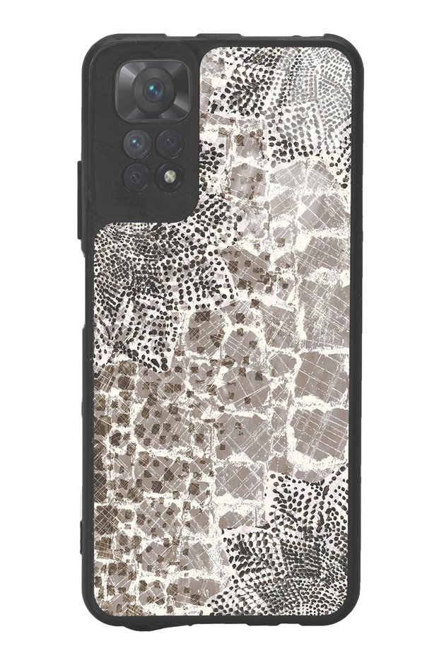 حافظة هاتف Xiaomi Redmi Note 11s لامعة بتصميم أوراق الشجر