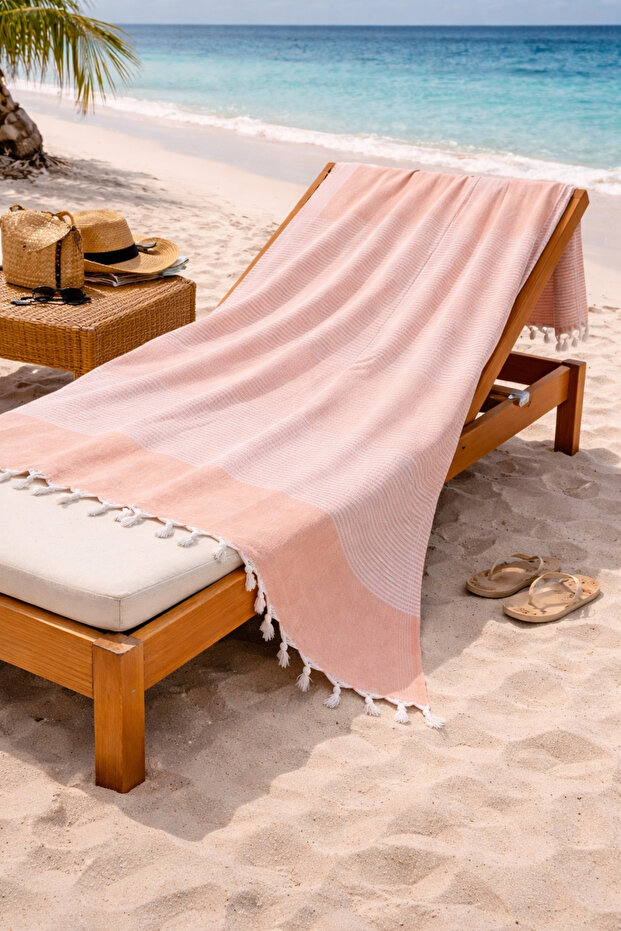 Hürrem 100% Cotton Peshtemal 90X170 Large Size Beach Towel Bath Peshtemal