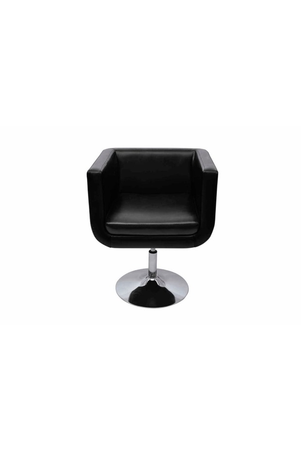 Scaune de bar, 2 buc., piele artificială, negru - 3