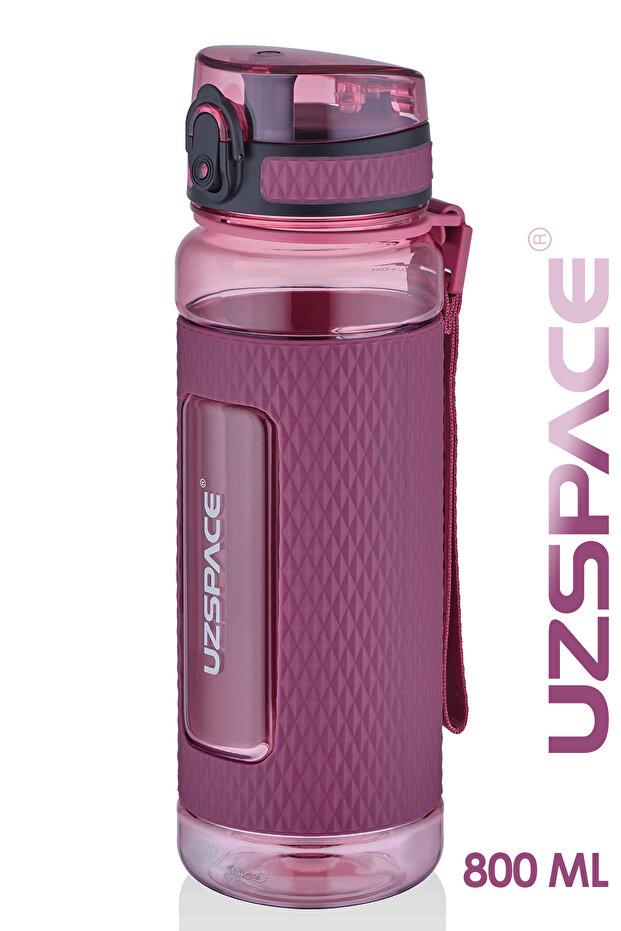 800 ml Large Size Tritan Water Bottle with Silicone Protection and Non-Slip Body
