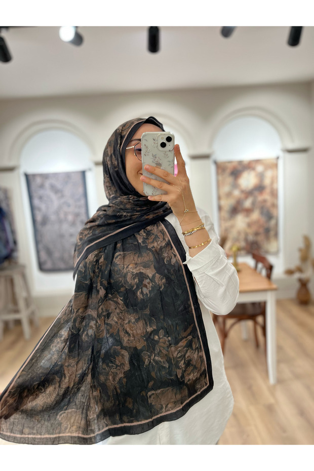 شال مينا ديسين سوفت كراش - أسود