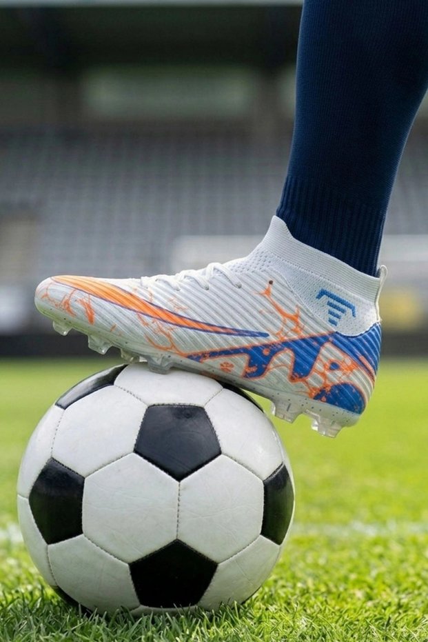 Air Beyaz Football Academic Football Boots - Non-Slip Sole Carpet Field Shoes 565