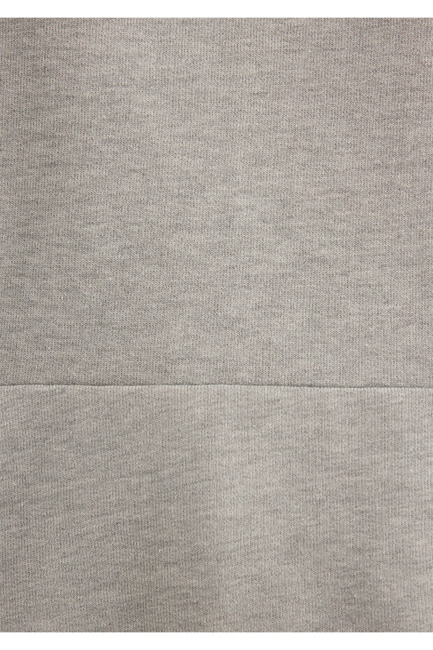 Kapüşonlu Gri Basic Sweatshirt 1S10186-83096 - 8
