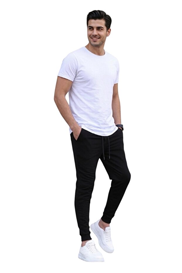 Comfortable Fit Sweatpants – Casual & Sporty (Ribbed Cuffs)