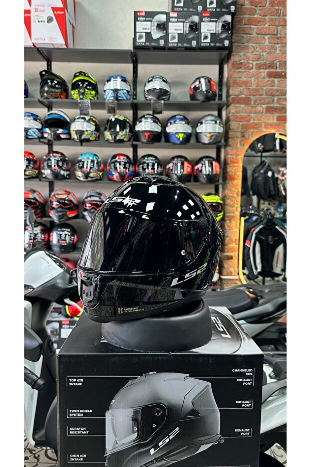 Stream 2 Parlak Siyah Kask - 2