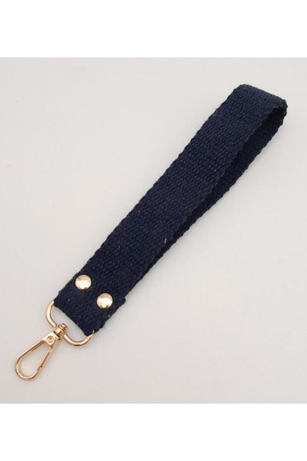 Navy Blue Cotton Column Elcik Light Gold Metal