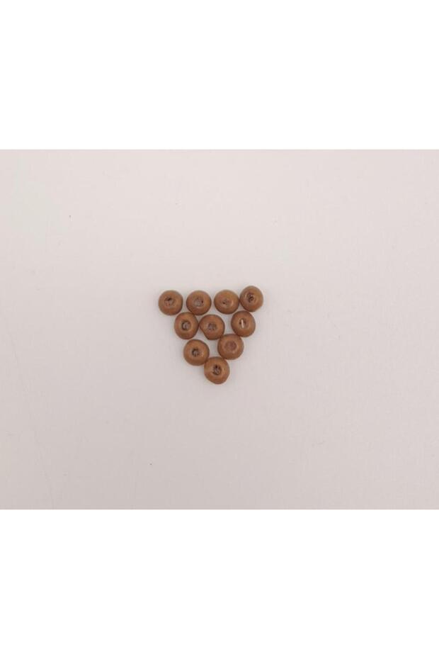 4mm 10 Pieces Wooden Round Beads
