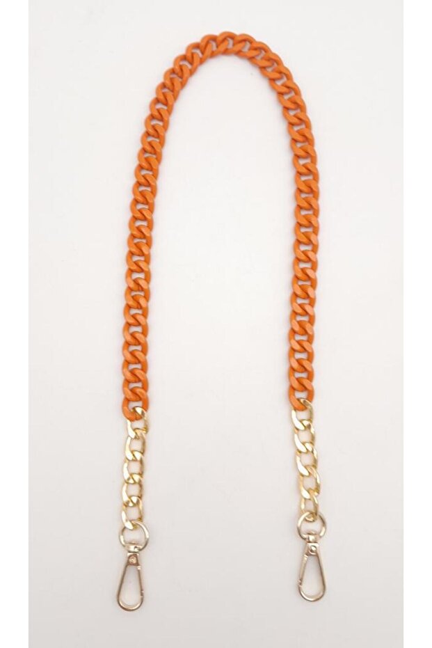 Colorful Metal 60 cm Hook Chain Orange