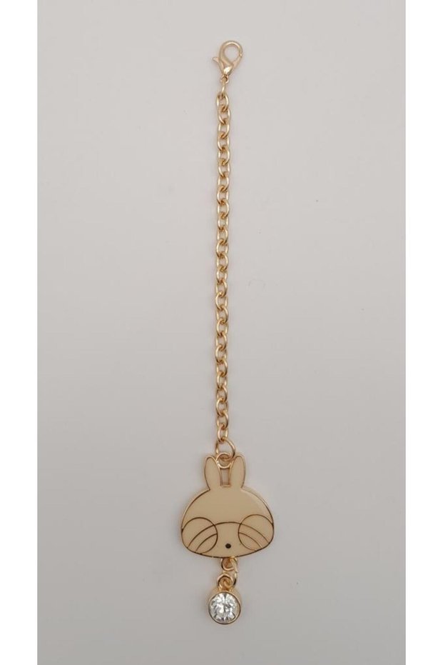 Angel Bag Accessory Light Gold Kitty Pendulum Ornament Beige Color
