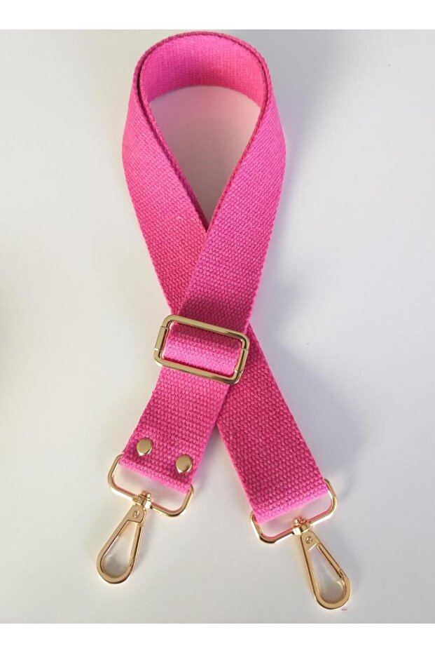 Cotton Column 120X4 cm Light Gold Metal Fuchsia