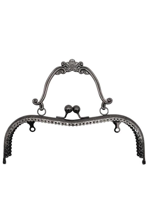 21 cm Bag Clip with Holder, Smoked Metal