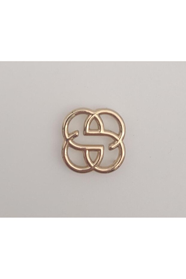 2 cm Flower Light Gold Plate Ornament