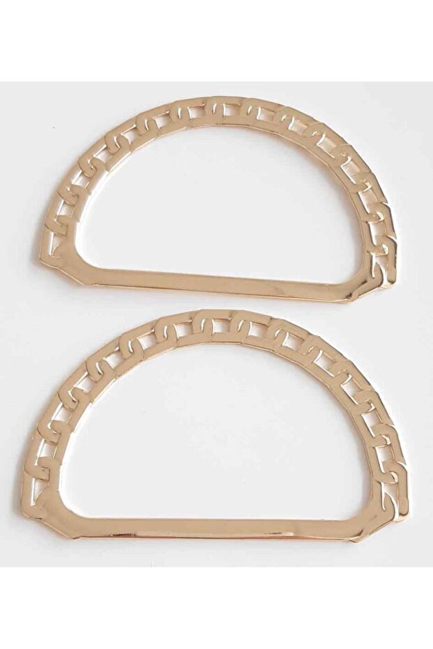 Light Gold Color, Chain-Look Metal Bag Handle