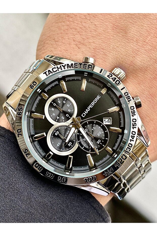 Ch165M Men's Wristwatch with Metal Band