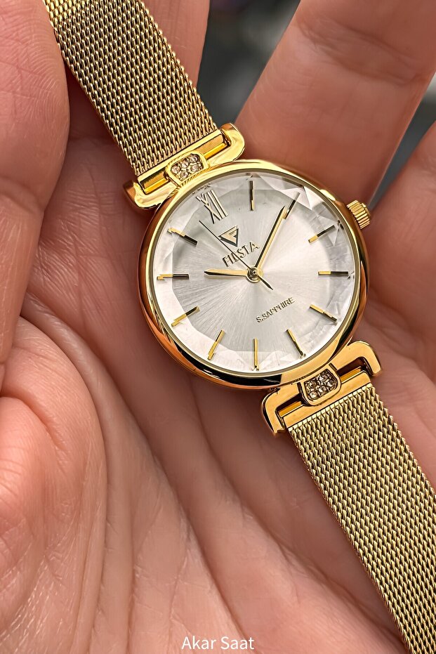 F25023L Metal Wicker Cord Women Wrist Watch