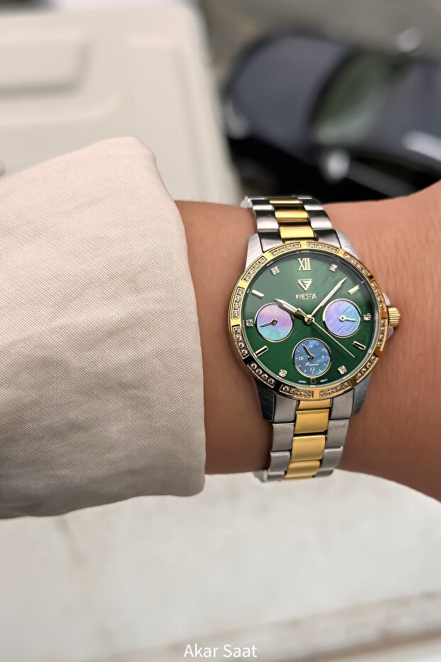 F-2708 Steel Band Women's Wristwatch