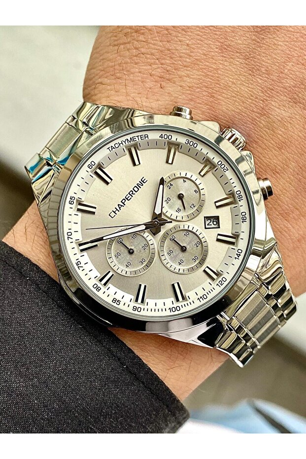 Ch166M Men's Wristwatch with Metal Band