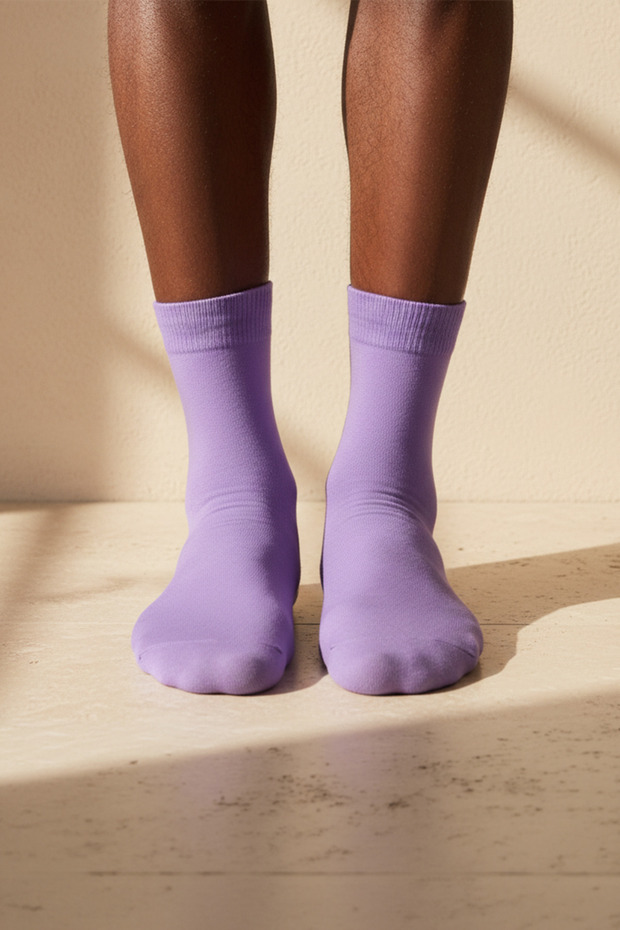 Men's family socket socks lilac