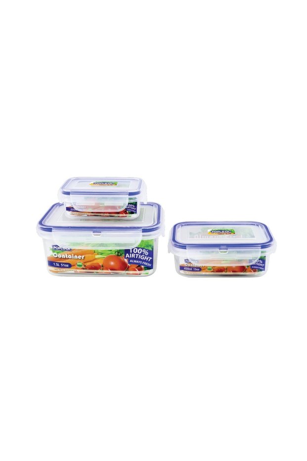 Poplock 3 pcs Air Tight Container Set, 9121-9133/3