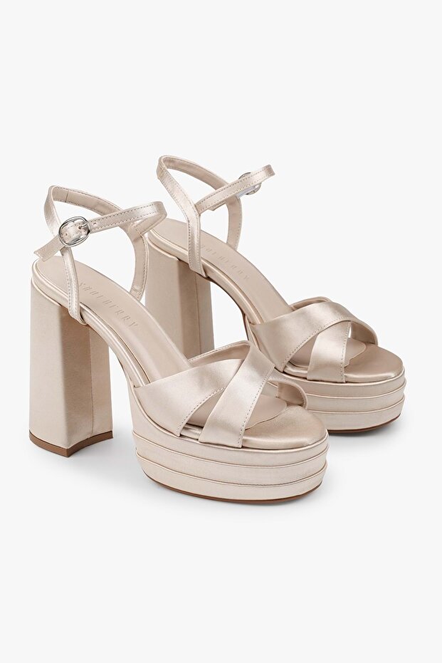Women's Eliva Ten Satin Platform Heeled Shoes
