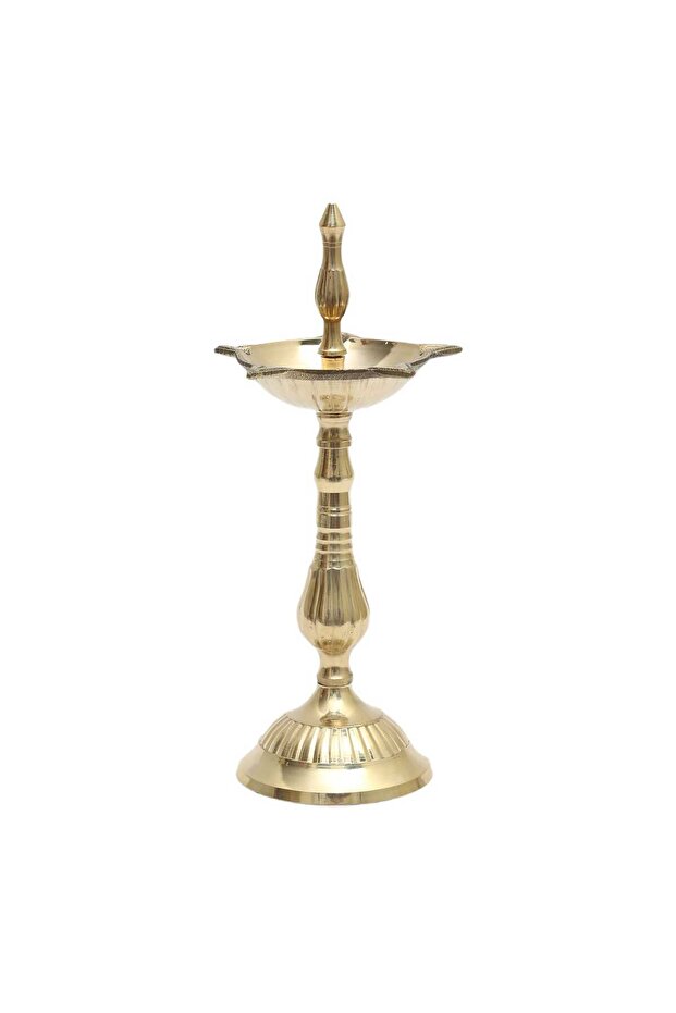 Silver Line Brass Kerala Nilavilakku, Medium