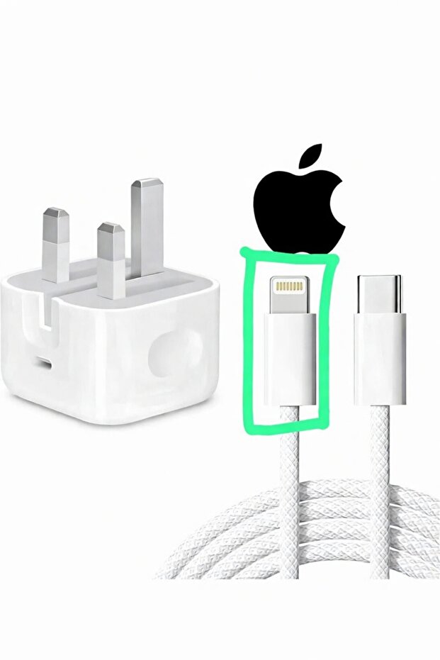 سلك + فيش ايفون العادي ( 14 و تحت ) 20 واط Apple