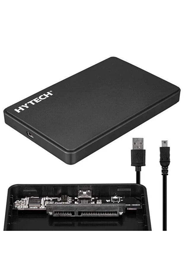 صندوق القرص الصلب الخارجي Hy-C21 مقاس 2.5 بوصة USB 2.0 Ta باللون الأسود