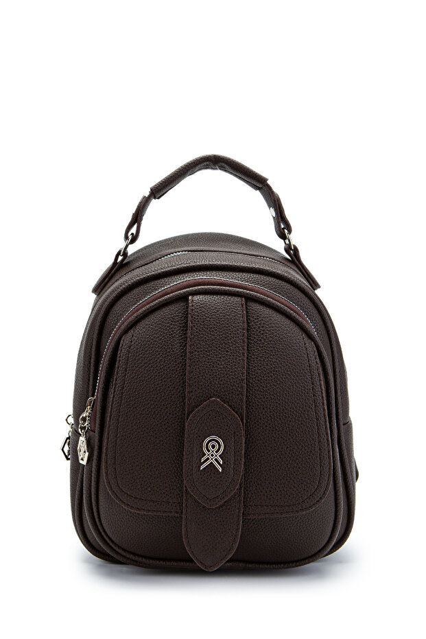 Multi-Compartment Mini Frank Backpack Brown - 1