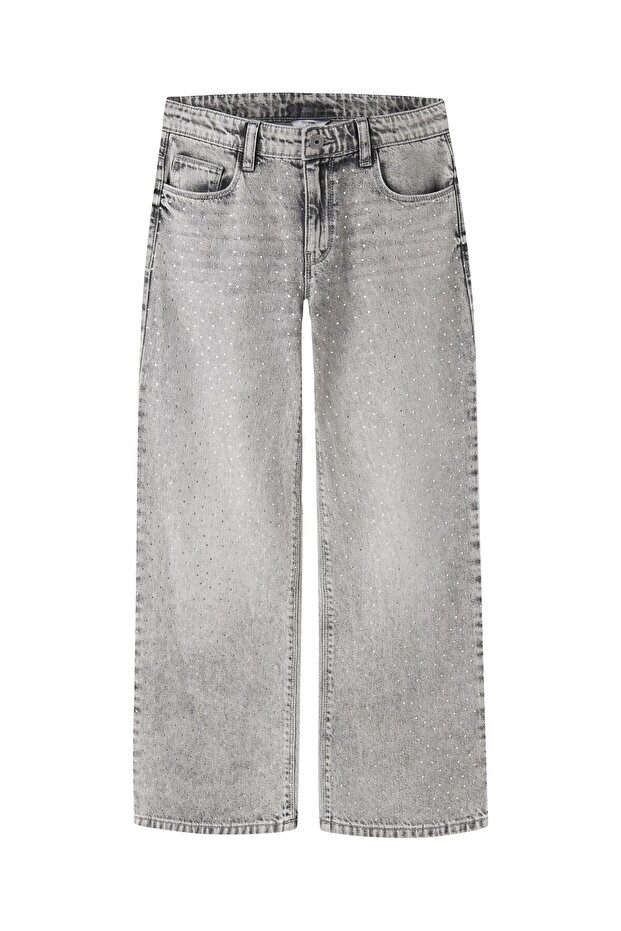 Jeans Wide Fit Strass - 1
