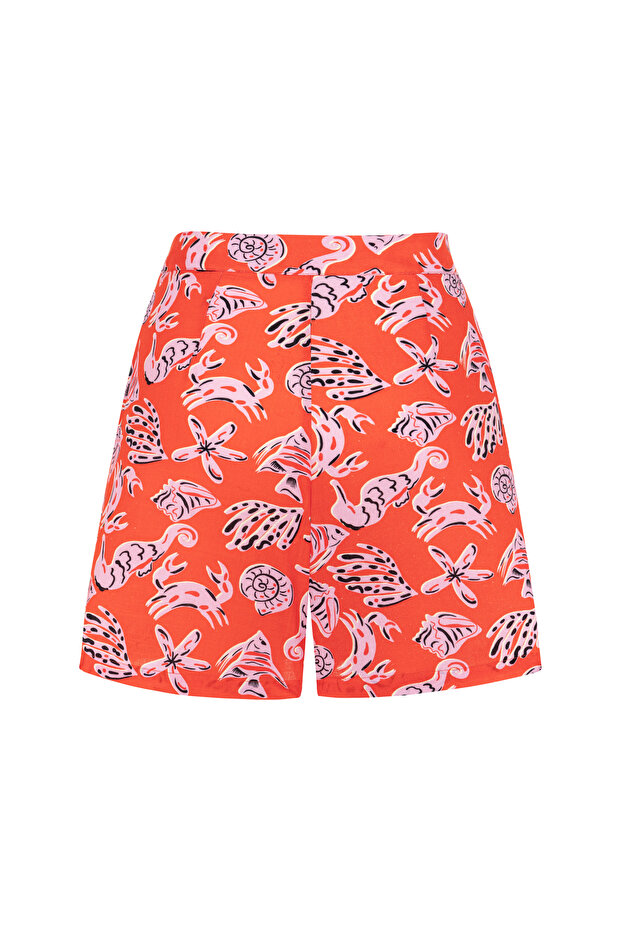 BASKILI KISA ŞORT - 5