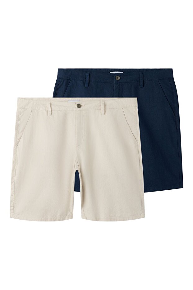 Shorts 2-Pack Leinen - 2