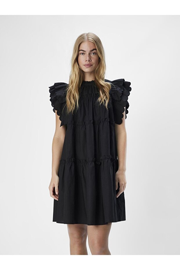 Rochie scurtă cu volane - 1