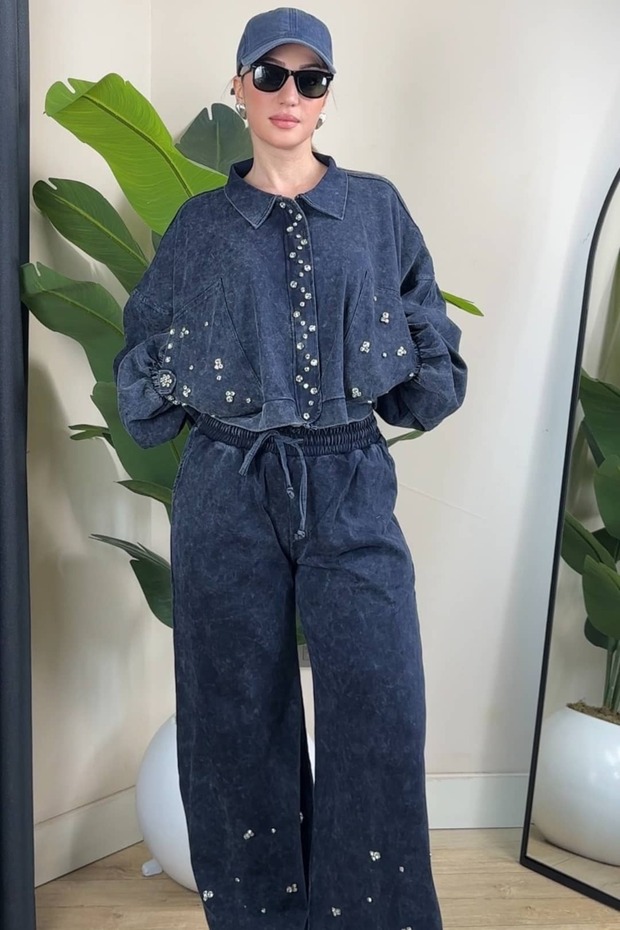 Premium Stone-Washed Washable Track Suit Set
