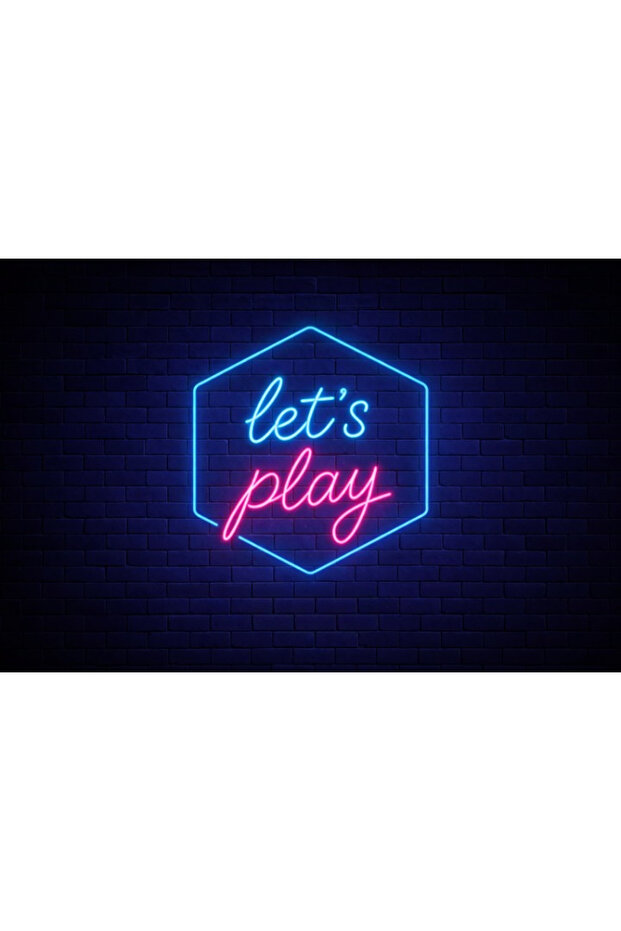 لافتة نيون 'Game Over' مقاس 30×50 سم متعددة الألوان مع قاعدة أكريليك 6 مم