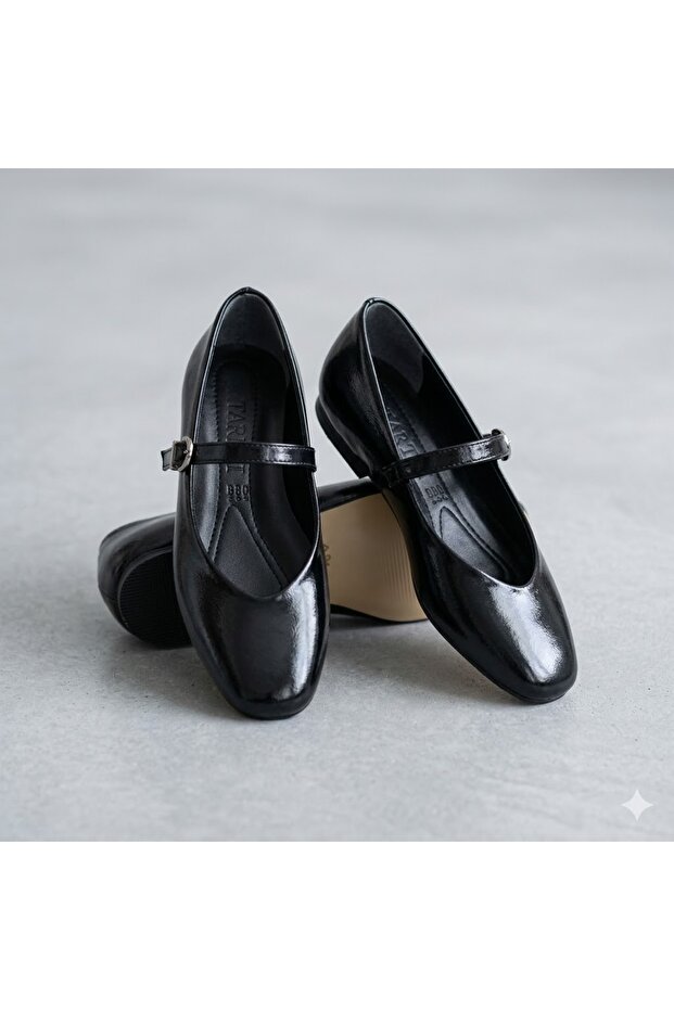 (Pine Cone) Casual Women's Flat Shoes Black
