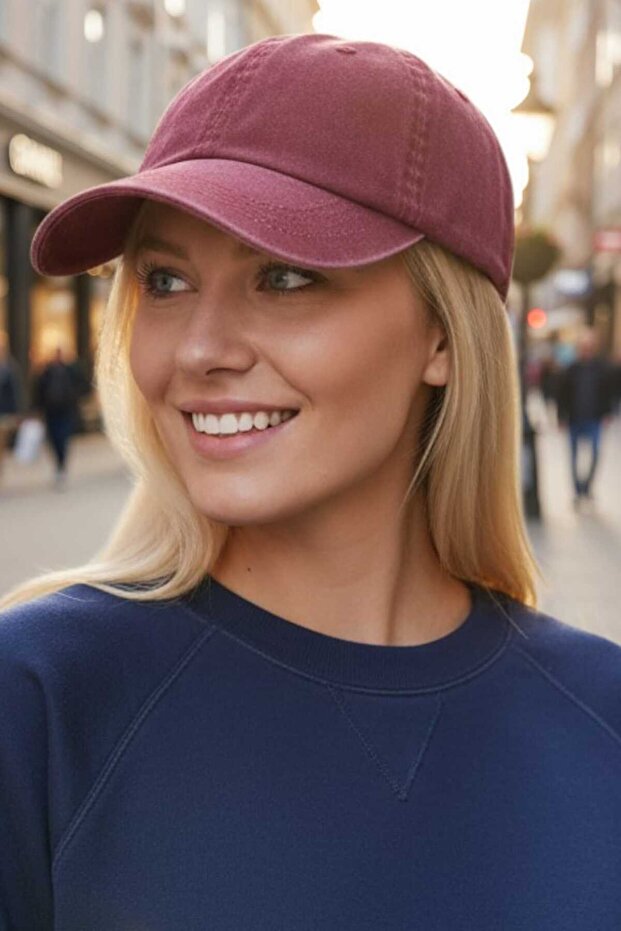 Women's Vintage 100% Cotton Adjustable Baseball Cap Hat