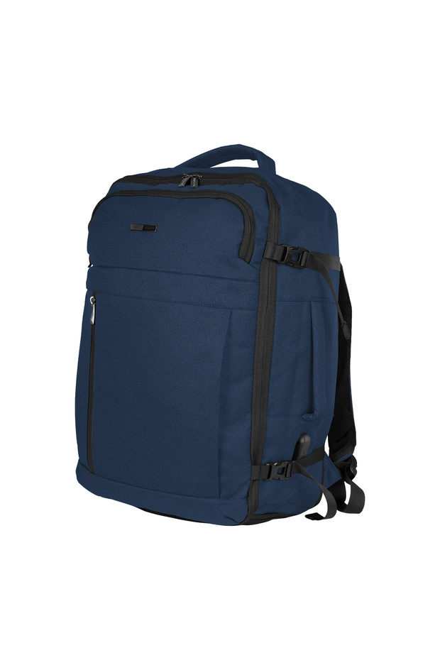 Para John Travel Backpack 18.5" Laptop Bag 420D Polyester Large Capacity Durable Black