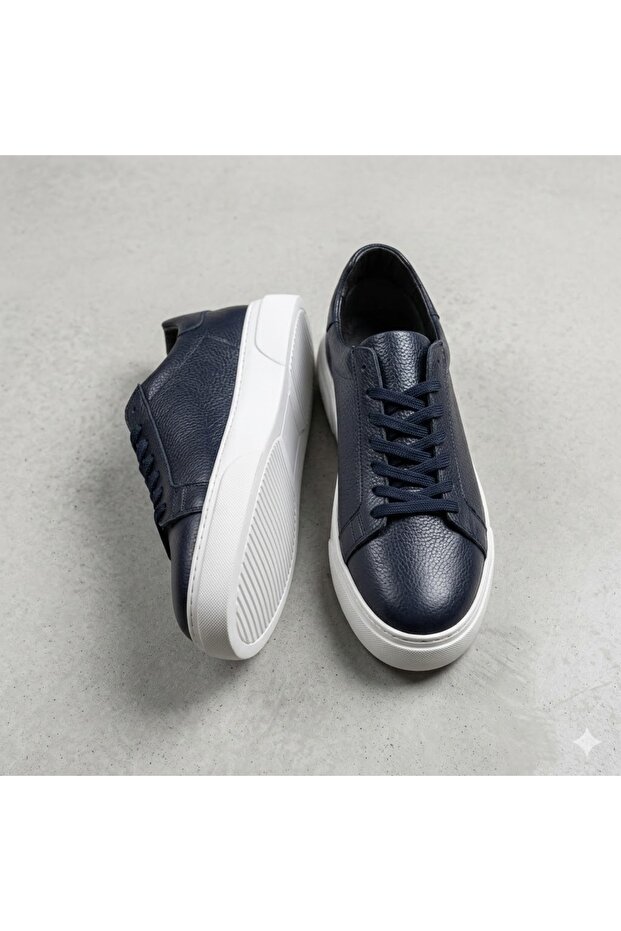 (Sneakers) Inside and Outside Genuine Leather Casual Men's Shoes Laci̇