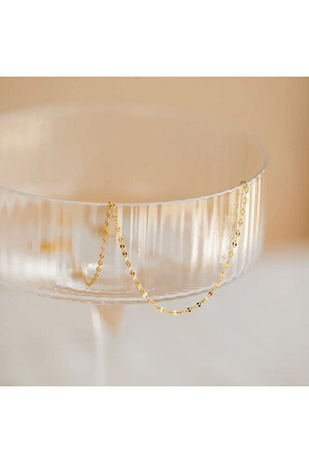 Steel Sparkling Mirrored Chain Necklace - 40-45-50 cm Optional