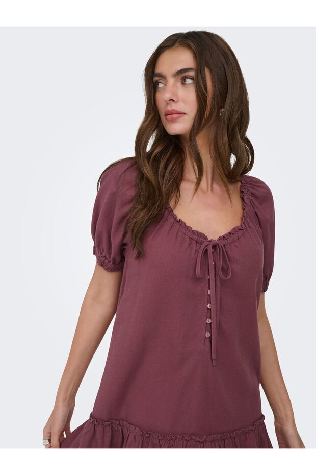 Rochie scurtă de in ONLGOA - 6