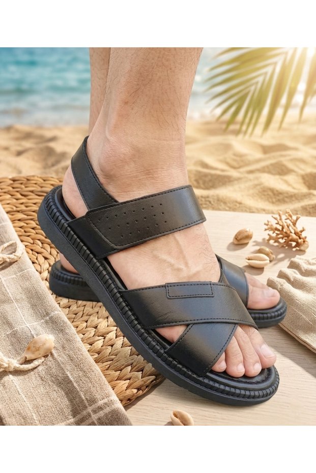 Genuine Leather Summer Men's Sandals