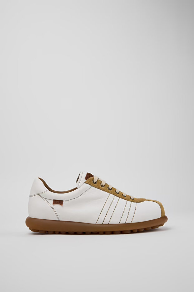 Pelotas Men's White Leather and Nubuck Shoes